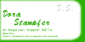 dora stampfer business card